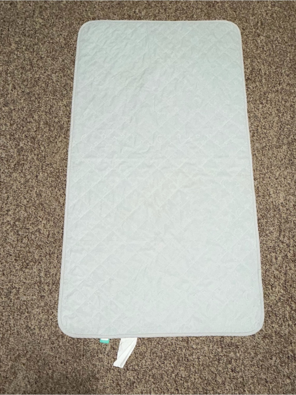 Pillowfort Gray Quilted Changing Pad‎ Cover mattress cover/pad 29x53 velvet
